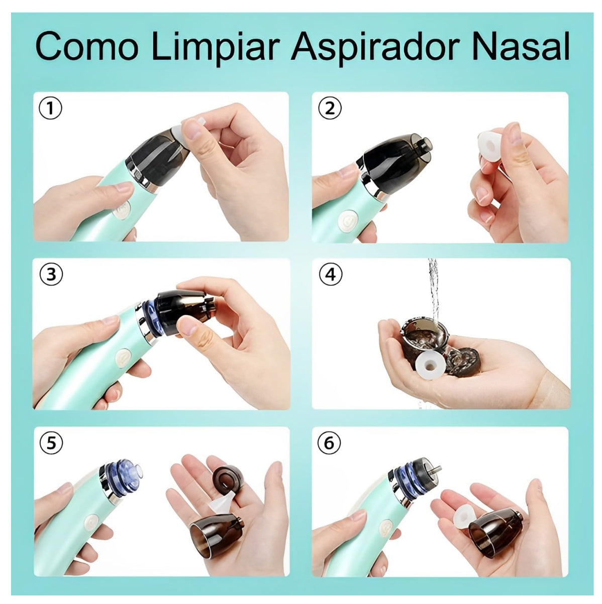 👉 Aspirador Nasal Eléctrico para Bebés – Limpieza Suave y Segura